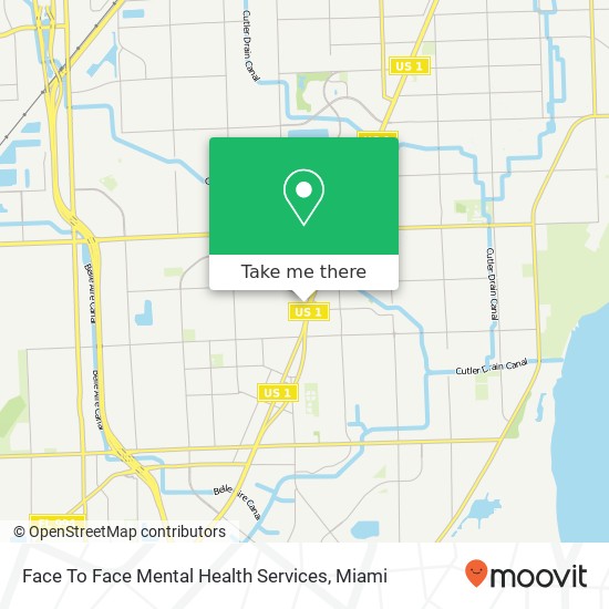 Mapa de Face To Face Mental Health Services