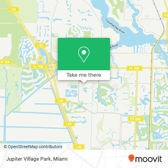 Jupiter Village Park map