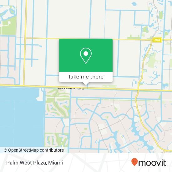 Mapa de Palm West Plaza