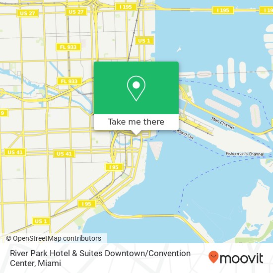 Mapa de River Park Hotel & Suites Downtown / Convention Center