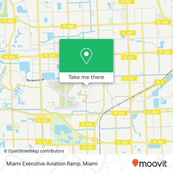 Mapa de Miami Executive Aviation Ramp