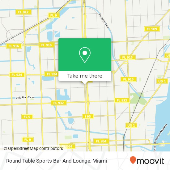 Mapa de Round Table Sports Bar And Lounge