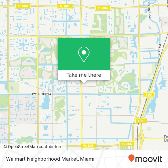 Mapa de Walmart Neighborhood Market