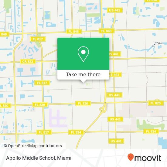 Mapa de Apollo Middle School