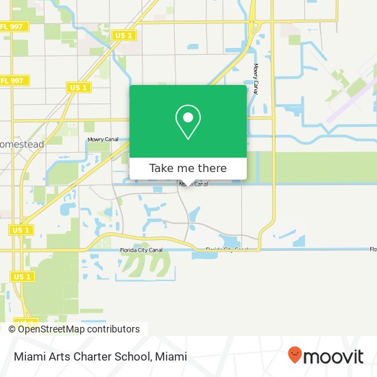 Mapa de Miami Arts Charter School