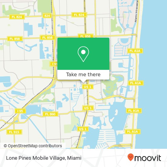 Lone Pines Mobile Village map