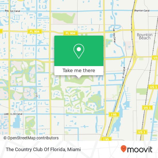 The Country Club Of Florida map