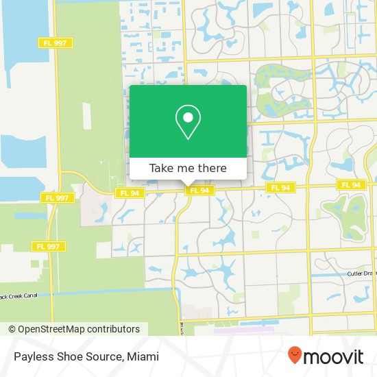 Payless Shoe Source map