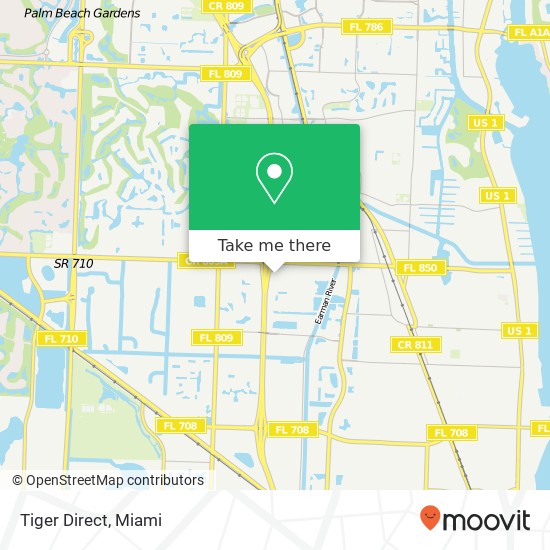 Mapa de Tiger Direct