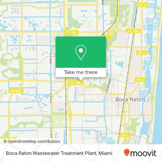 Boca Raton Wastewater Treatment Plant map