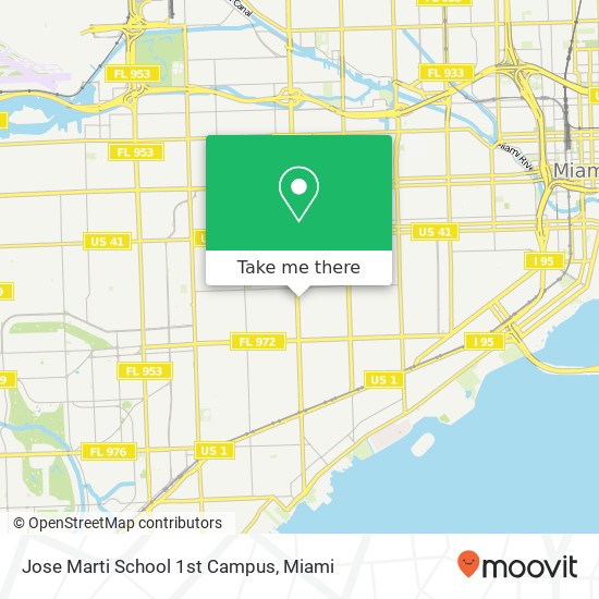 Jose Marti School 1st Campus map