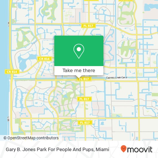 Gary B. Jones Park For People And Pups map