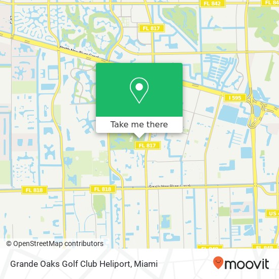 Grande Oaks Golf Club Heliport map