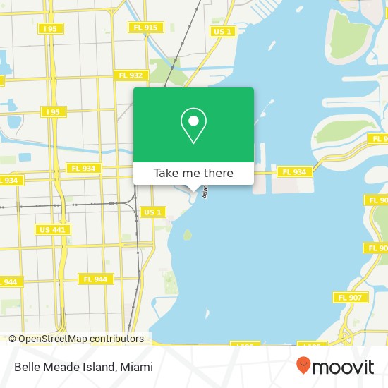 Belle Meade Island map