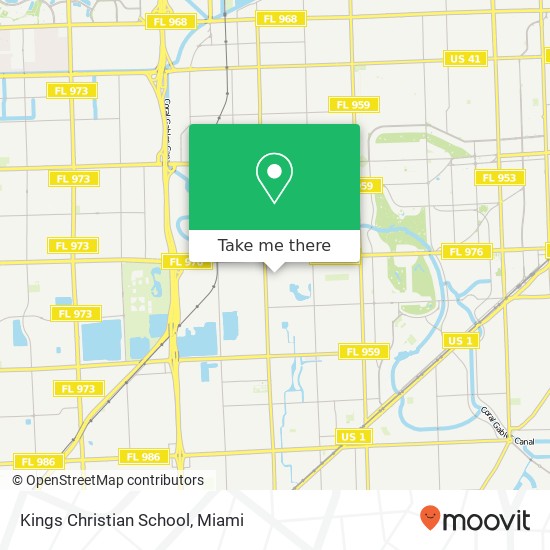 Kings Christian School map