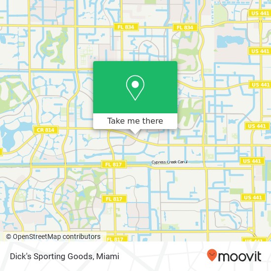 Dick's Sporting Goods map