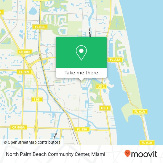 Mapa de North Palm Beach Community Center