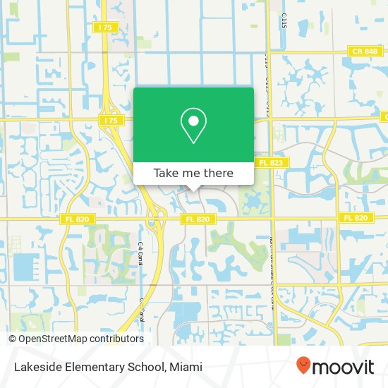 Lakeside Elementary School map