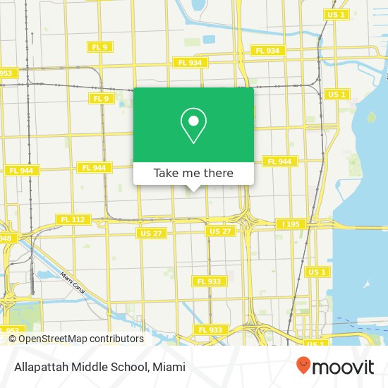 Allapattah Middle School map