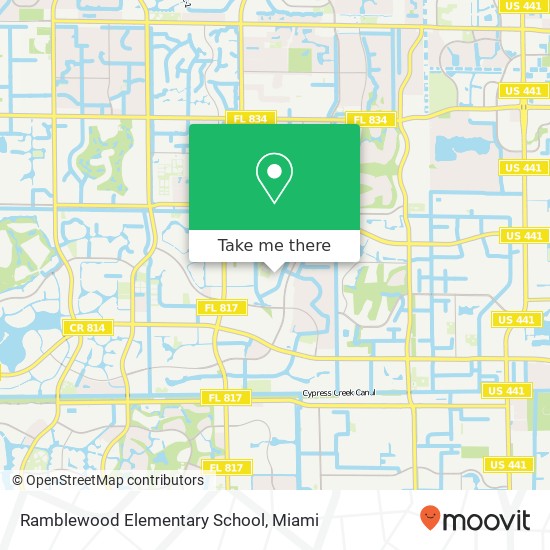 Mapa de Ramblewood Elementary School