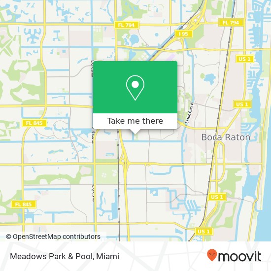 Mapa de Meadows Park & Pool