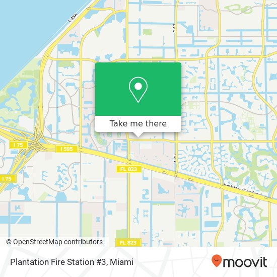 Plantation Fire Station #3 map