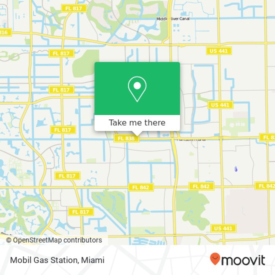 Mobil Gas Station map