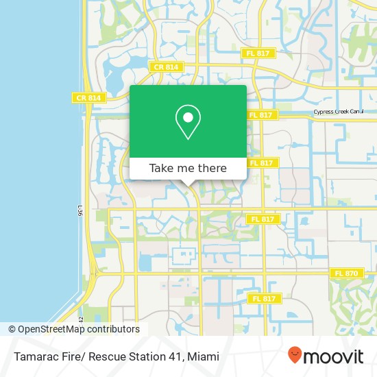 Tamarac Fire/ Rescue Station 41 map