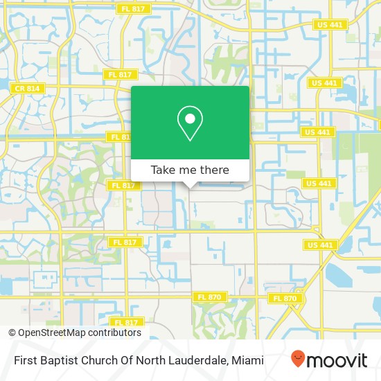 Mapa de First Baptist Church Of North Lauderdale