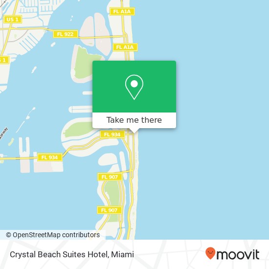 Crystal Beach Suites Hotel map