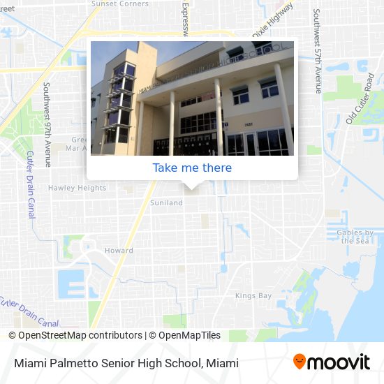 Miami Palmetto Senior High School map
