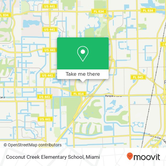 Mapa de Coconut Creek Elementary School