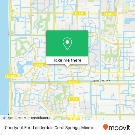 Mapa de Courtyard Fort Lauderdale Coral Springs