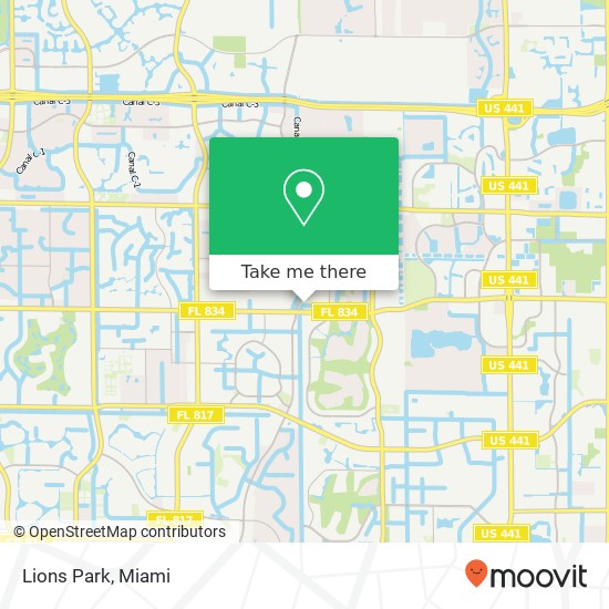 Lions Park map