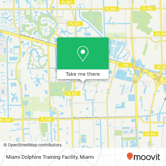 Miami Dolphins Training Facility map