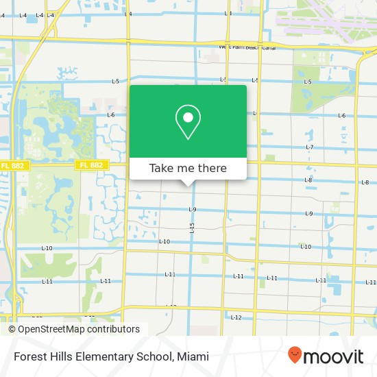 Forest Hills Elementary School map