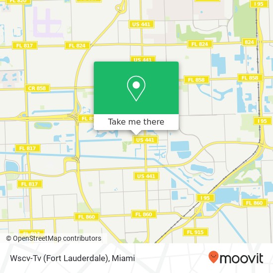 Wscv-Tv (Fort Lauderdale) map