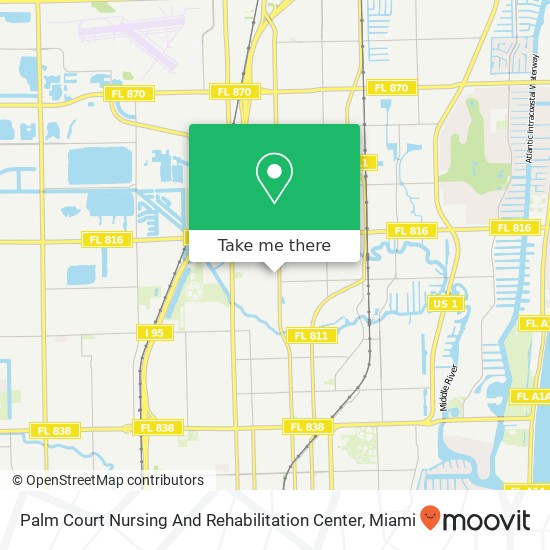 Mapa de Palm Court Nursing And Rehabilitation Center