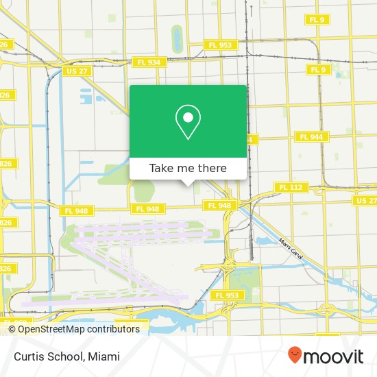 Mapa de Curtis School