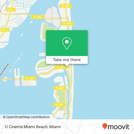 O Cinema Miami Beach map