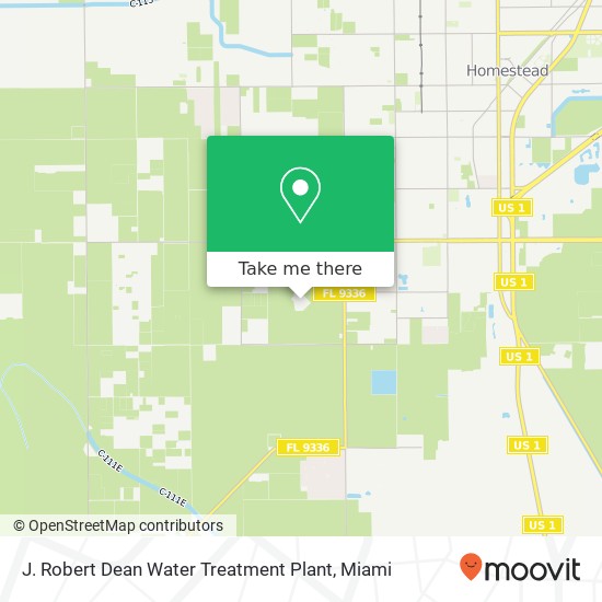 Mapa de J. Robert Dean Water Treatment Plant