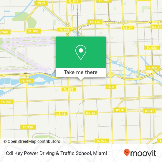 Mapa de Cdl Key Power Driving & Traffic School