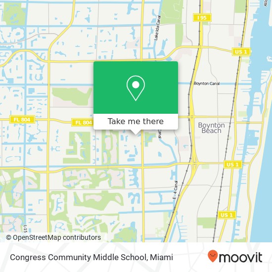 Mapa de Congress Community Middle School