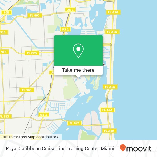 Royal Caribbean Cruise Line Training Center map