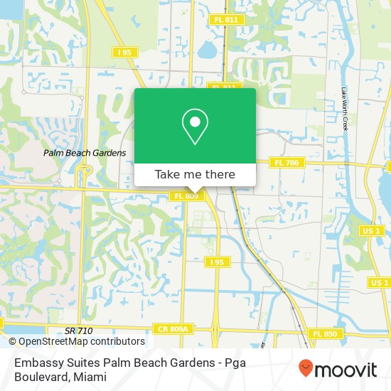 Embassy Suites Palm Beach Gardens - Pga Boulevard map