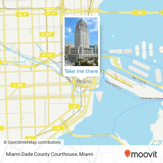 Mapa de Miami-Dade County Courthouse