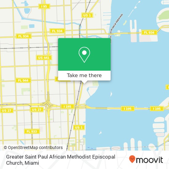 Mapa de Greater Saint Paul African Methodist Episcopal Church