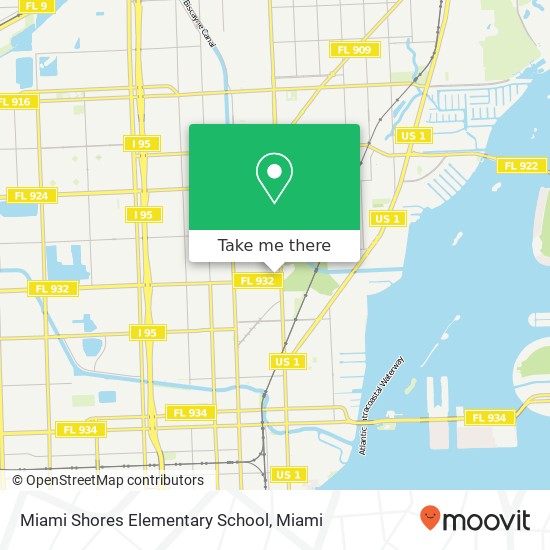 Miami Shores Elementary School map