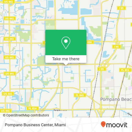 Pompano Business Center map