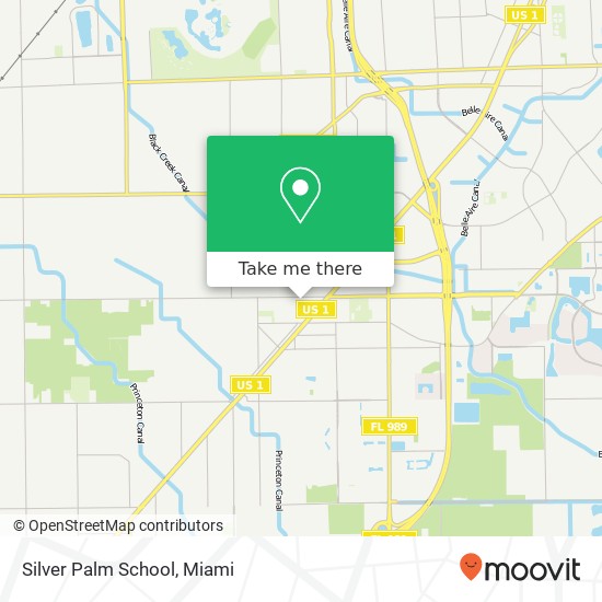 Silver Palm School map